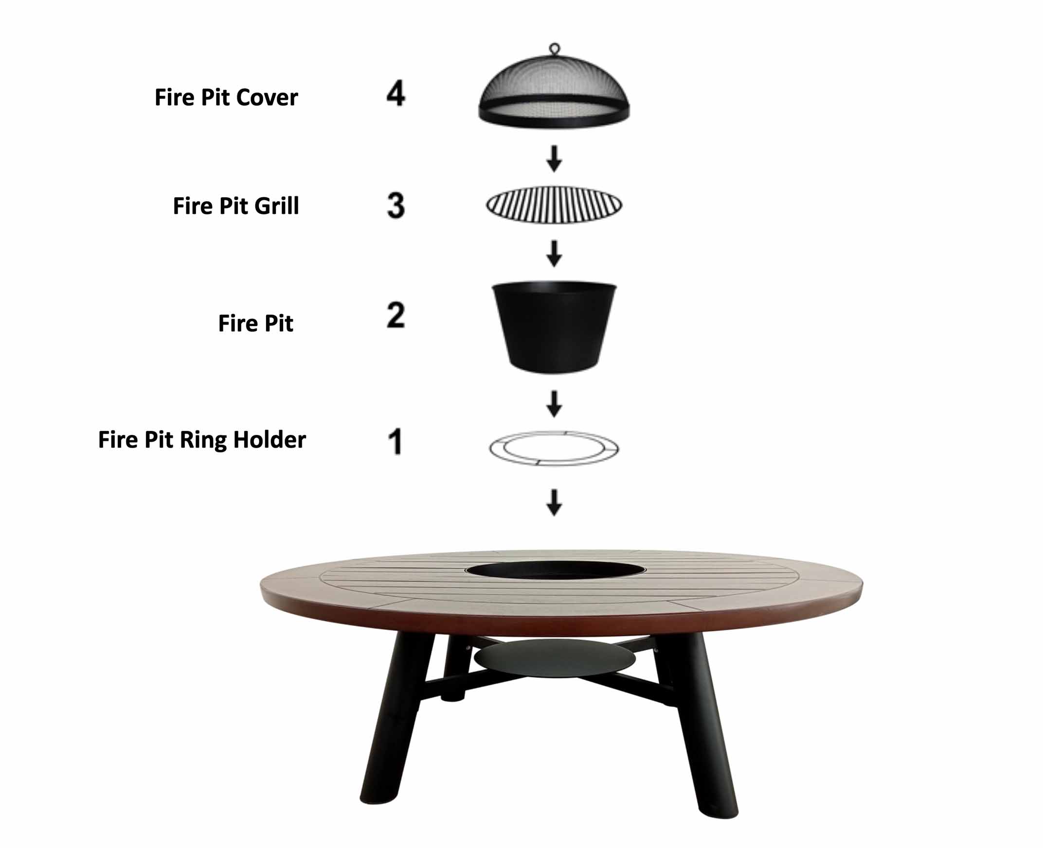 Small Round Table B Rattan House Factory